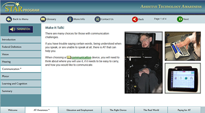 Introduction to Assistive Technology screencapture